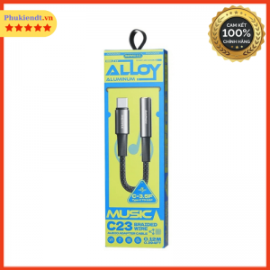 Jack chuyển typec sang 3.5 Remax dài 12cm
