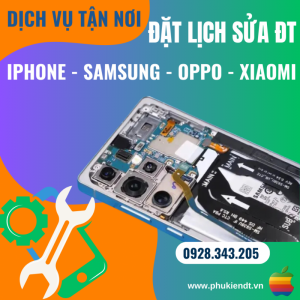 Đặt lịch sửa điện thoại lấy và giao tận nhà tại Cần Thơ