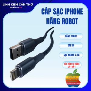 Cáp sạc iphone chính hãng Robot dài 1m