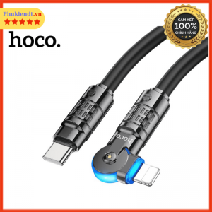 Cáp sạc nhanh iphone PD 27W Hoco đầu xoay 180 độ