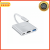 Hub chuyển Hoco TYPE-C Sang 3 cổng HDMI và USB 3.0 và TYPE-C