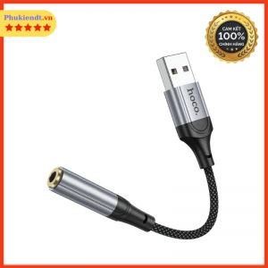 Jack chuyển USB sang 3.5 tai nghe Hoco cho máy tính