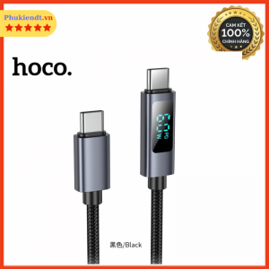 Cáp sạc nhanh typec to typec 60W Hoco có led